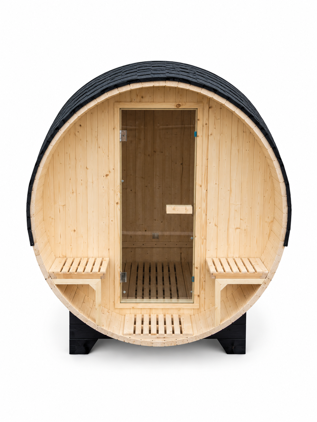 2 Person Outdoor Barrel Sauna With Porch *** In Stock ***