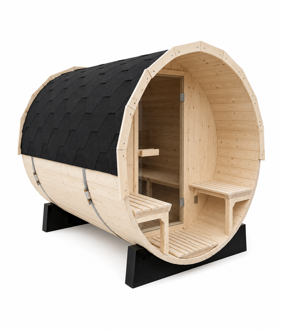 4 Person Outdoor Barrel Sauna *** In Stock ***