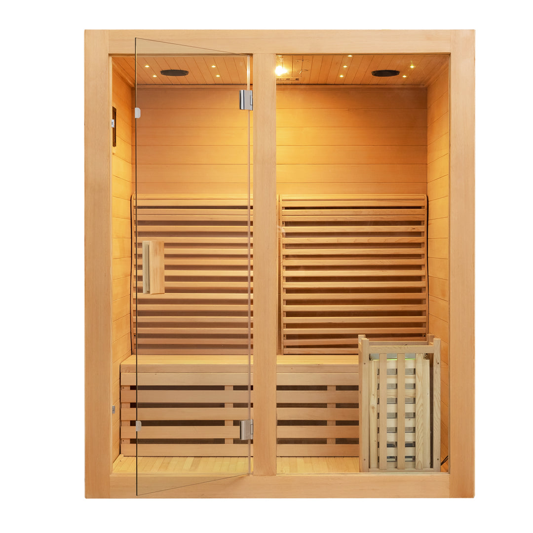 1–3 Person Steam Sauna – Single Bench