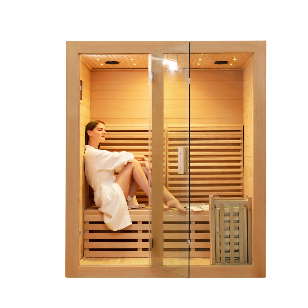 1–3 Person Steam Sauna – Single Bench