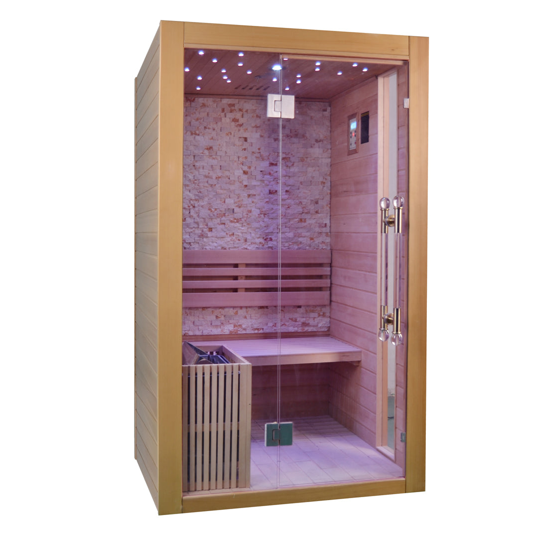 2–4 Person Steam Sauna – Single Bench