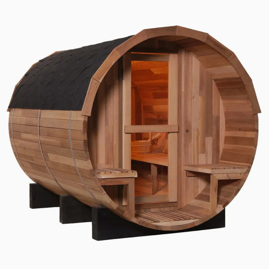 6 Person Outdoor Steam Sauna With Porch ***In Stock ***